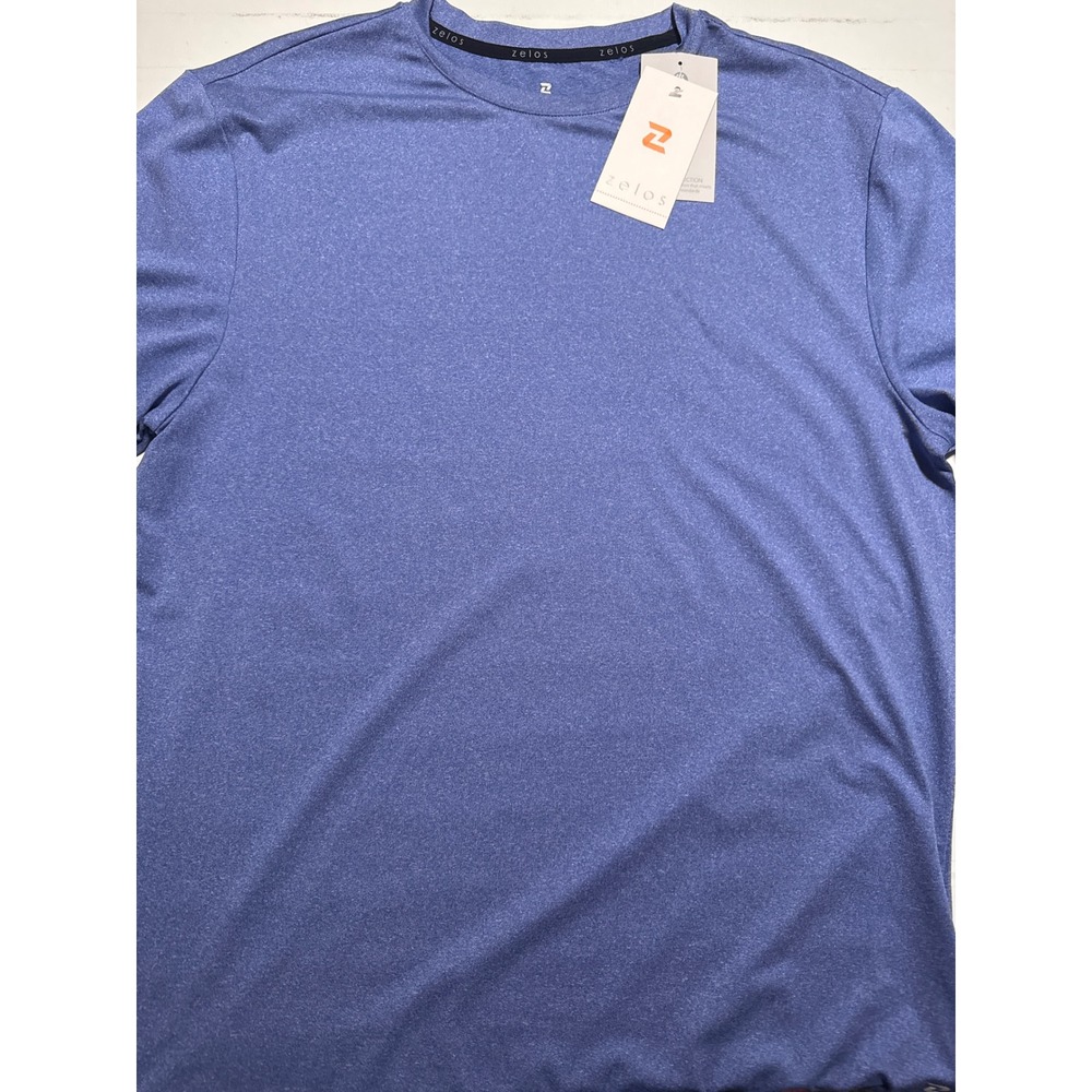 NWT Zelos‎ Men's Crew Neck Short Sleeve Athletic T-Shirt Performance Top